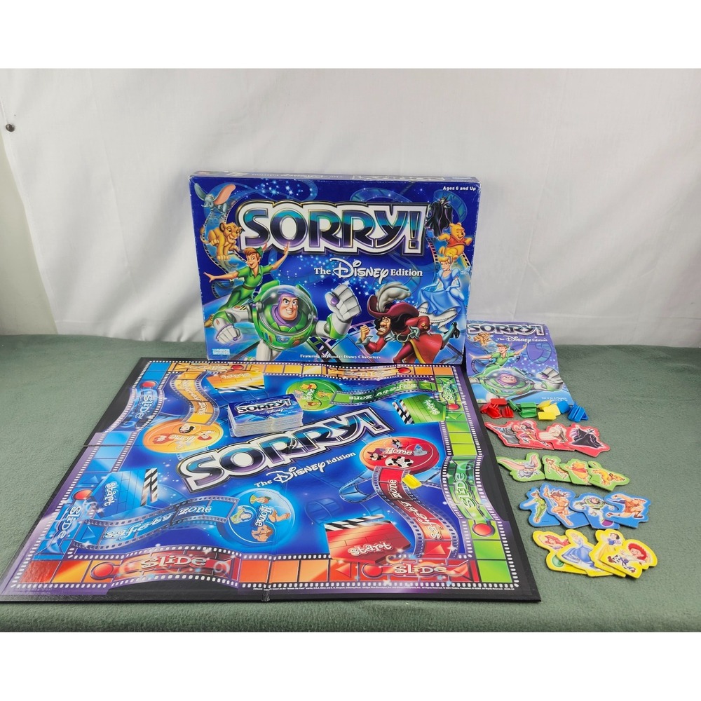 2001 Sorry! The Disney Edition Game by Parker Brothers Complete